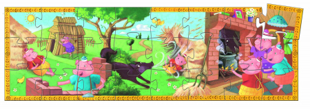 Puzzle Djeco - Cei 3 purcelusi [1]