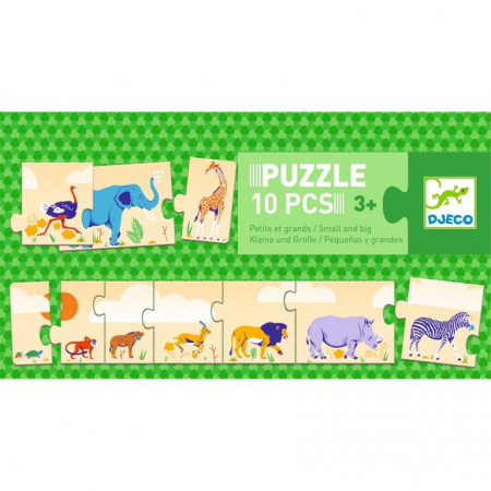Jocuri Creative - Puzzle Djeco De la mic la mare