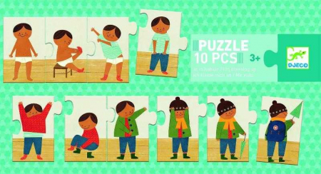 Puzzle-uri - Puzzle Djeco, Ma imbrac singur