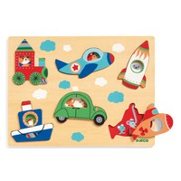 Puzzle Djeco, Vehicule cu surprize [3]