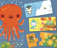 Puzzle-uri - Puzzle duo Djeco Ascunselea