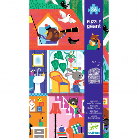 Puzzle gigant Casa micilor prieteni, Djeco [2]