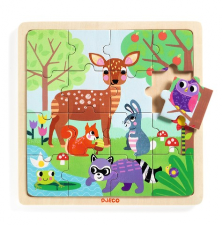Puzzle-uri - Puzzle lemn Forest Djeco