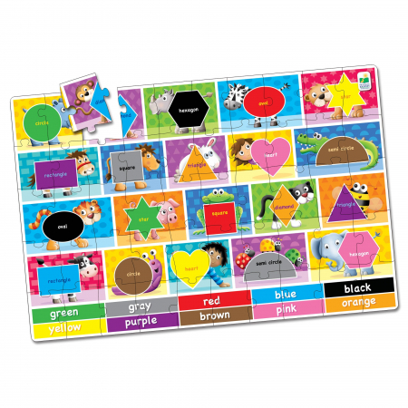 Puzzle Mare De Podea - Culori Si Forme - Eng [1]