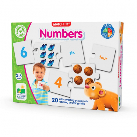 3-6 ani - Puzzle Potriveste Numerele