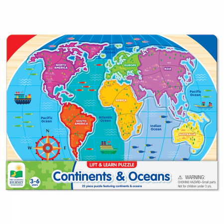 Puzzle-uri - Puzzle - Sa Invatam Continentele Si Oceanele