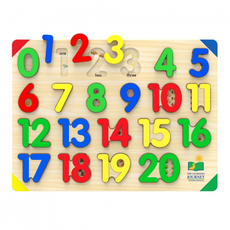 3-6 ani - Puzzle - Sa Invatam Numerele 1-20