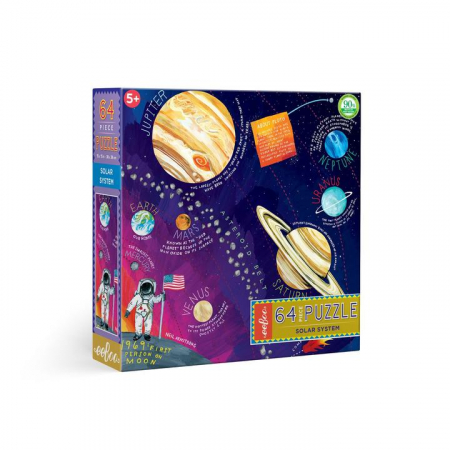 Sistemul Solar, Puzzle cu 64 de piese mari cu tematica sistemului solar [0]