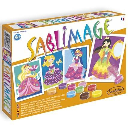 Jocuri Educative - Sablimage, atelier pictură cu nisip Printese