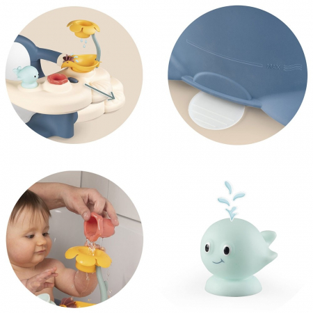 Scaun de baie Smoby Baby Bath Time albastru [2]