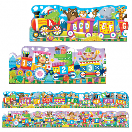 Set 2 Puzzle-Uri Trenul Urias Cu Numere Si Litere - Eng [3]