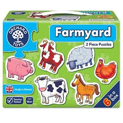 Puzzle-uri - Set 6 puzzle Ferma (2 piese) FARMYARD