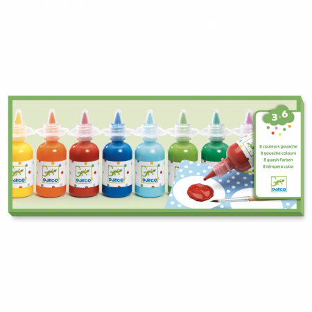 Jocuri Educative - Set 8 Culori guase Djeco