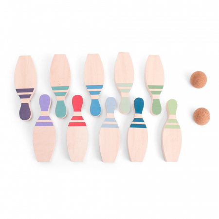 Set Bowling din lemn FSC, BS Toys [3]