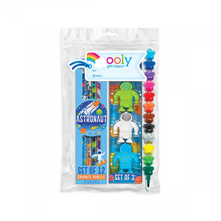 Rechizite Scoala Gradinita - Set cadou Happy Pack - Space Explorer