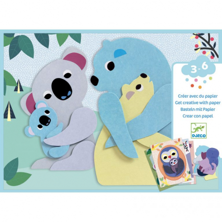 Promotii - Set creativ colaje Djeco, Imbratisari