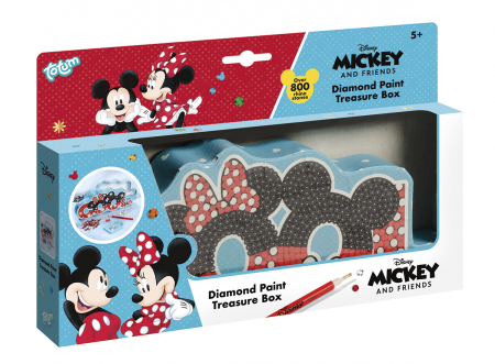 6-99 - Set creativ Cufarul cu comori, diamond paint, Mickey si prietenii