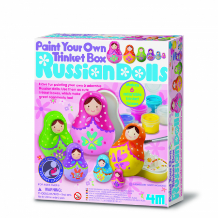Cadouri - Set creativ de pictat - Cutiute Matrioshka