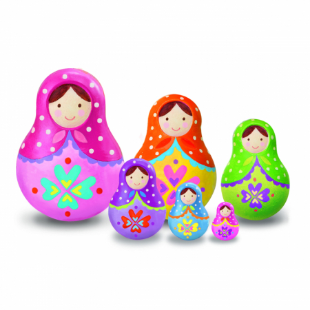 Set creativ de pictat - Cutiute Matrioshka [4]