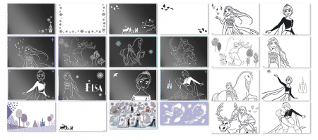 Set creativ de razuit si colorat Disney Frozen [5]