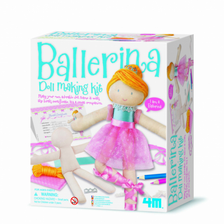 Rechizite Scoala Gradinita - Set creativ Realizeaza propria papusa - Balerina