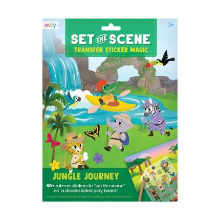 Rechizite Scoala Gradinita - Set creativ transfer - Aventura in jungla