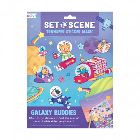 Rechizite Scoala Gradinita - Set creativ transfer - Prietenii Galaxiei