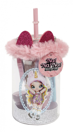 6-99 - Set cu accesorii creative cu unicorni, sub forma de pahar cu pai Na!Na!Na! Surprise