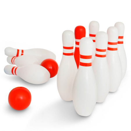 Jocuri Educative - Set de bowling din lemn