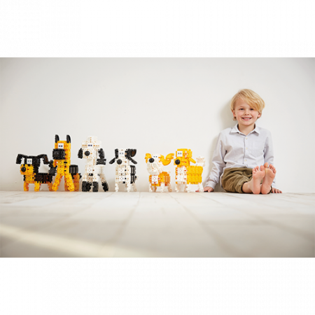 Set de construit Clicformers- Catei prietenosi, 74 piese [2]