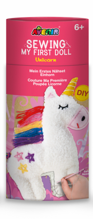 Jocuri Creative - Set de cusut Prima Mea Papusa, Unicorn