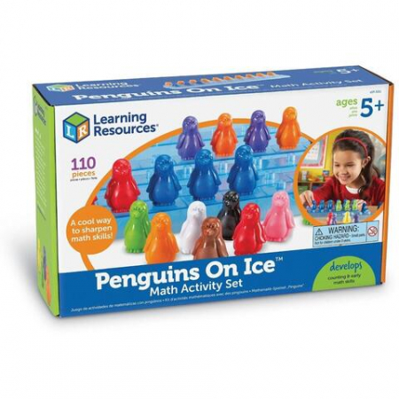 3-6 ani - Set de matematica - pinguinii pe gheata
