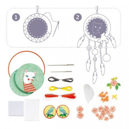 Set DIY Djeco, Arlecat dreamcatcher [2]