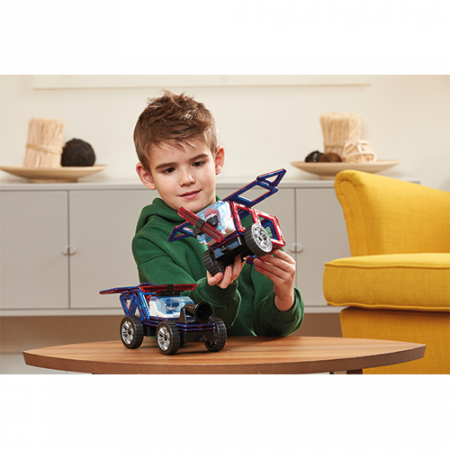 Set magnetic de construit- Magformers, masini de interventie [1]