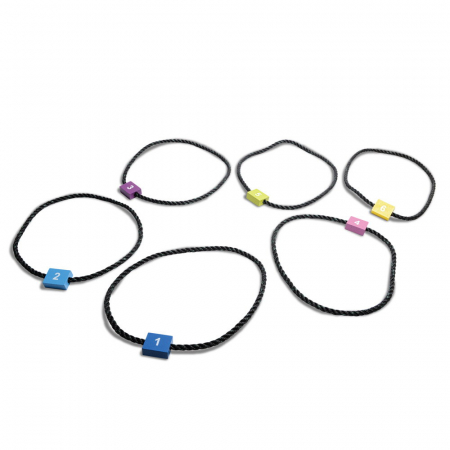 Jucarii de Exterior - Sotron din sfoara Hoops cu 10 inele, BS Toys