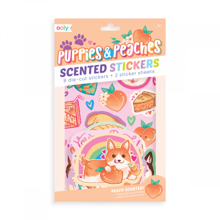 Rechizite Scoala Gradinita - Stickere parfumate - Puppies & Peaches