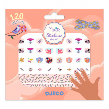 Jocuri Educative - Stickere pentru unghii model pene, Djeco