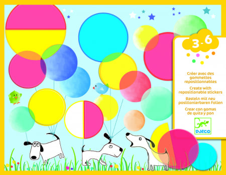 Jocuri Creative - Stickere repozitionabile cercuri magice Djeco