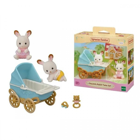Sylvanian Families-Set Carucior Iepurasi Gemeni [3]