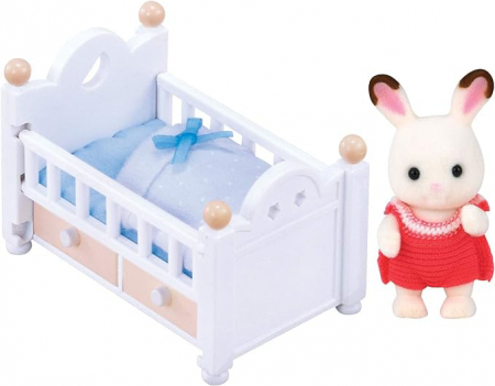 Sylvanian Families-Set Patut Bebe Iepuras Chocolate [2]
