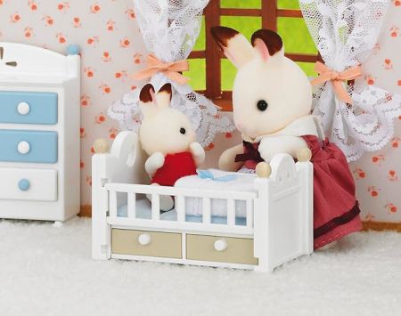 Sylvanian Families-Set Patut Bebe Iepuras Chocolate [3]