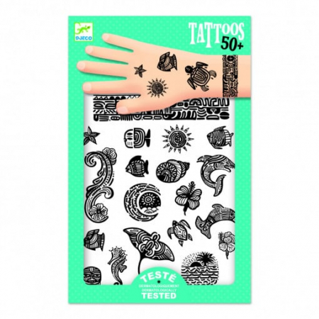 Jocuri Creative - Tatuaje cu modele din Polynesia, Djeco