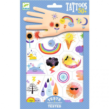 Jocuri Creative - Tatuaje Djeco Emoji Meteo