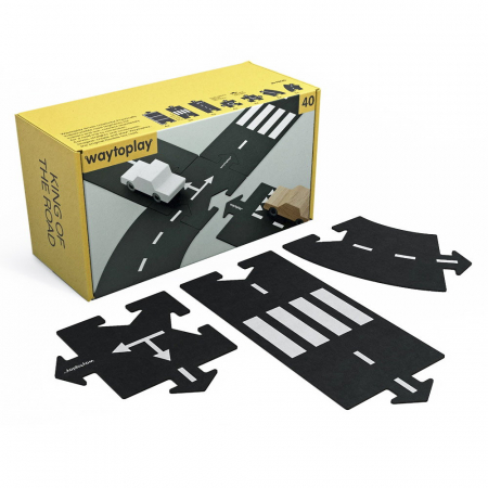 Jucarii de Exterior - Traseu auto Waytoplay, King of the road, 40 piese
