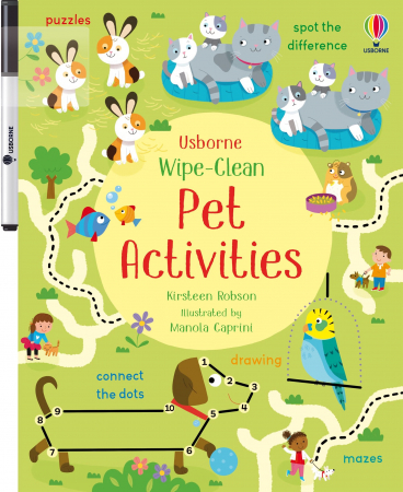 Jocuri Creative - Wipe-Clean Pet Activities, Carte de activitati scrie-sterge