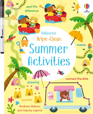 6-99 ani - Wipe-Clean Summer Activities,Carte de activitati scrie-sterge