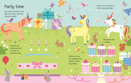 Wipe-Clean Unicorn Activities,Carte de activitati scrie-sterge [1]