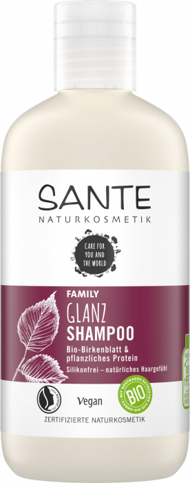 Șampon pentru strălucire din frunze de mesteacăn organic și din proteine vegetale [1]