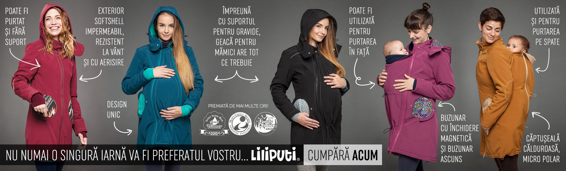 Banner - Geaca pentru mamici Liliputi