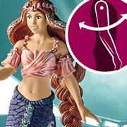 Sirena cu calut de mare pui în scoică - Figurina Schleich 70563